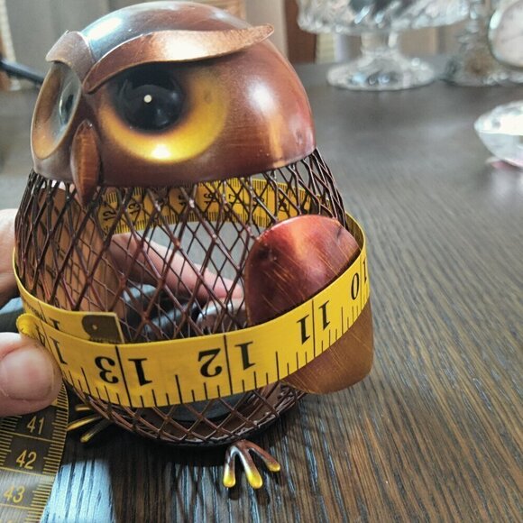 MCM Style Copper Owl Bank, a fun way to display your love for Owls. - Picture 7 of 8